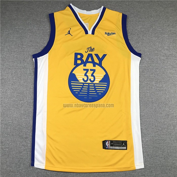 Camiseta Golden State Warriors James Wiseman NO 33 Statement 2020 Amarillo